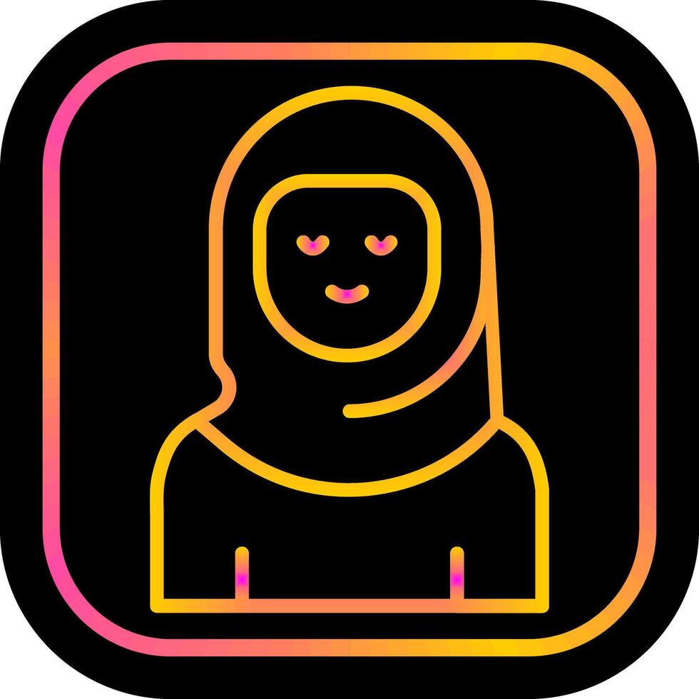 Islamic Woman Vector Icon