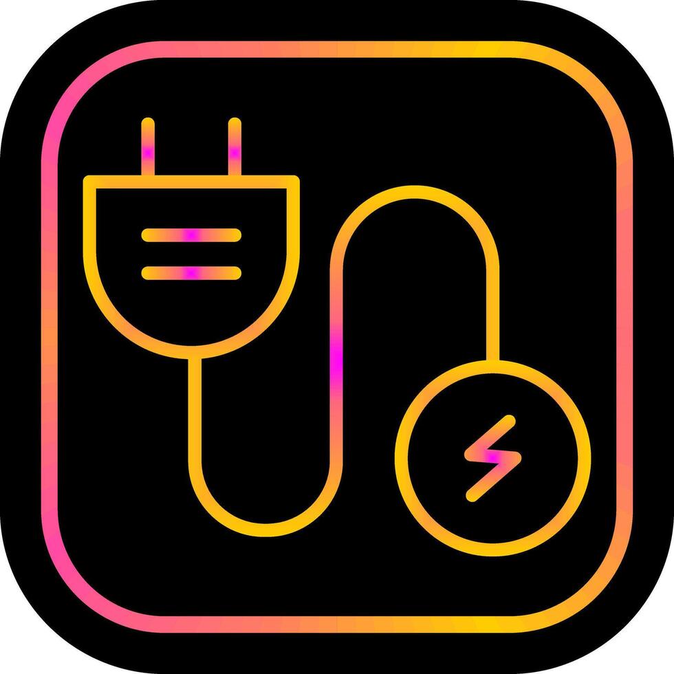 icono de vector de corriente eléctrica