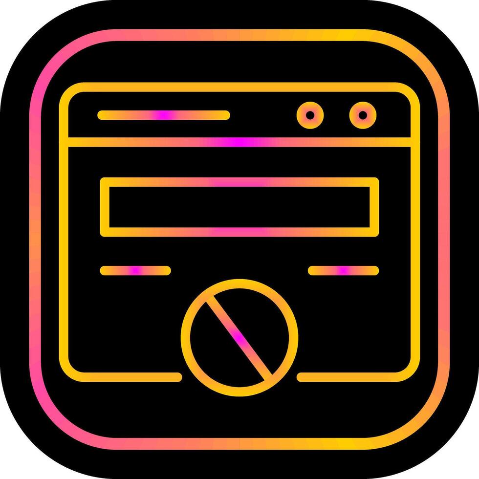 Block Website Vector Icon