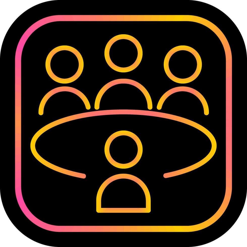 Conference Table Vector Icon