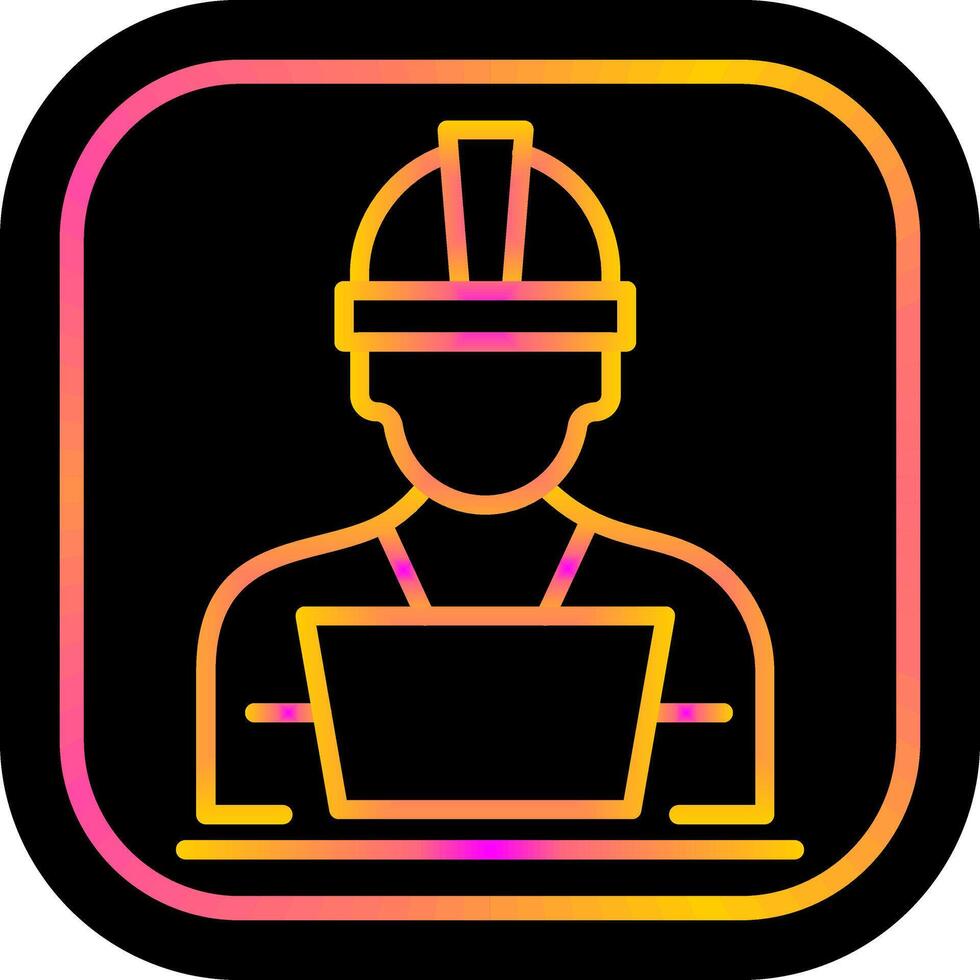 industria trabajador ii vector icono