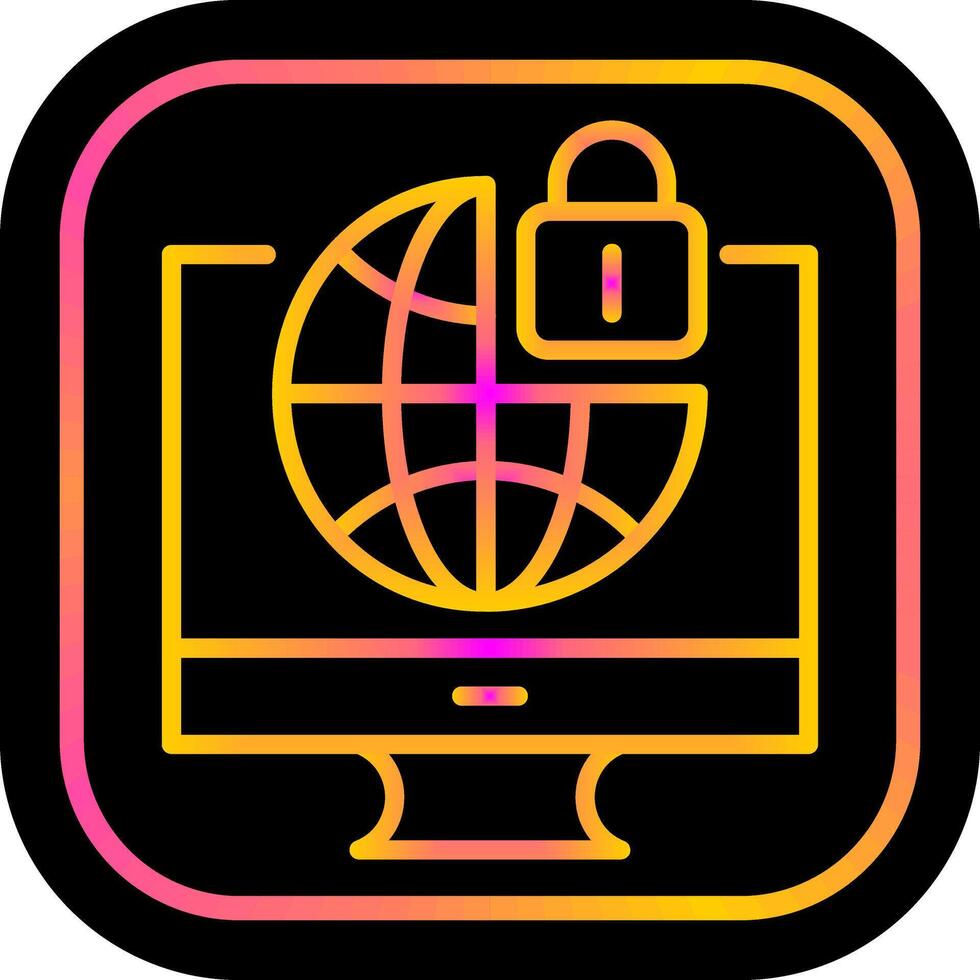 Internet Security Vector Icon