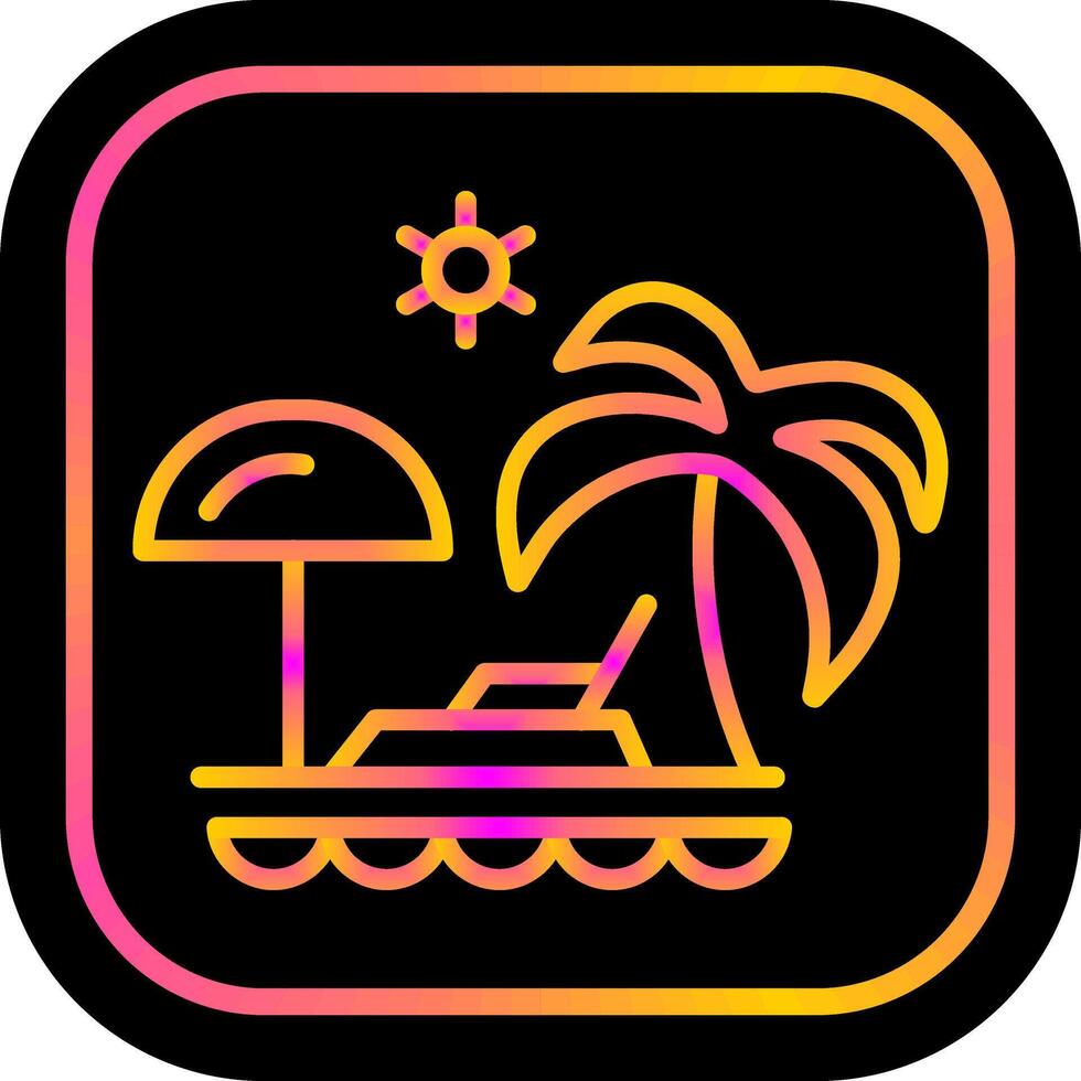 Vacation Spots Vector Icon