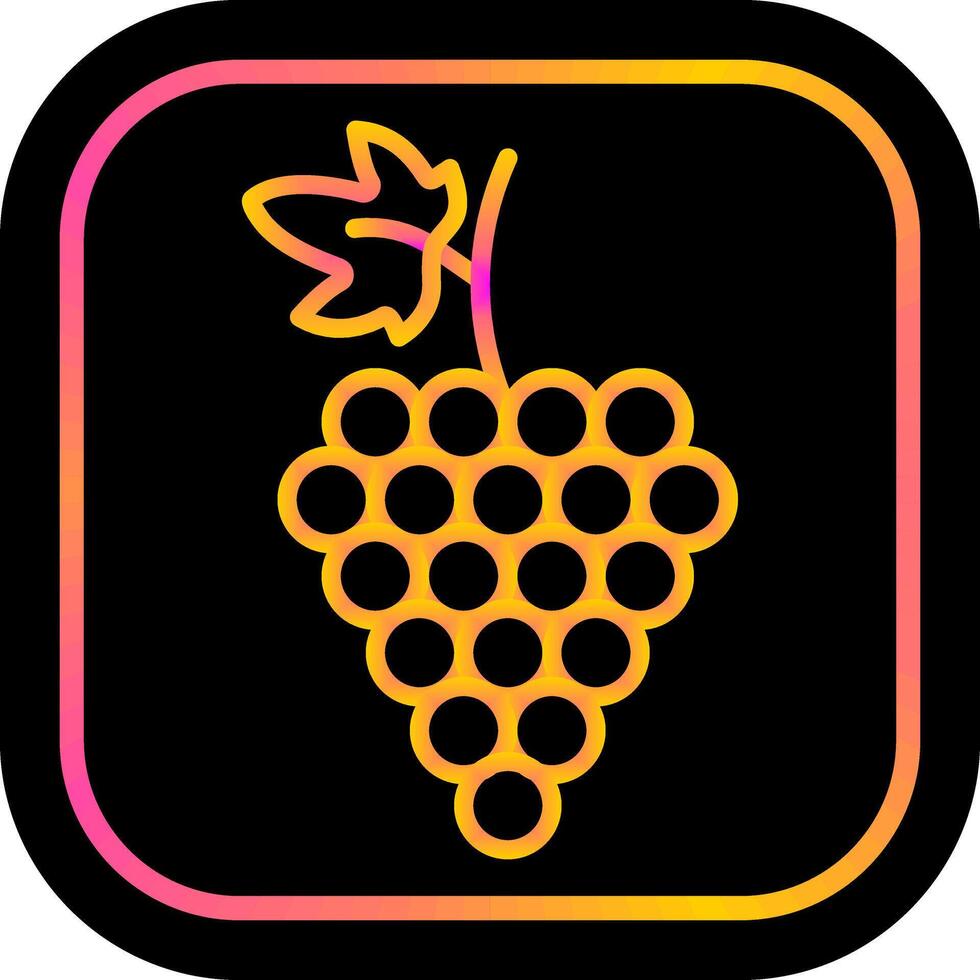 icono de vector de uvas