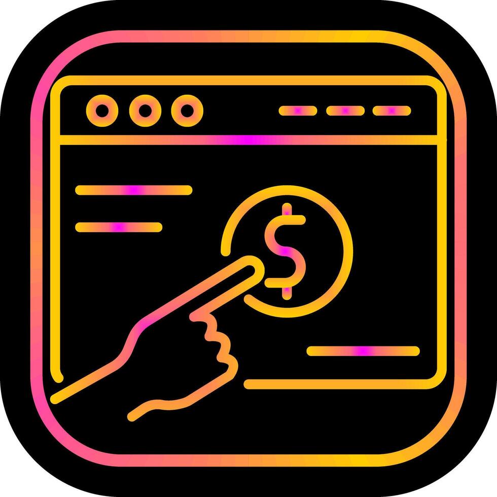 Pay Per Click Vector Icon