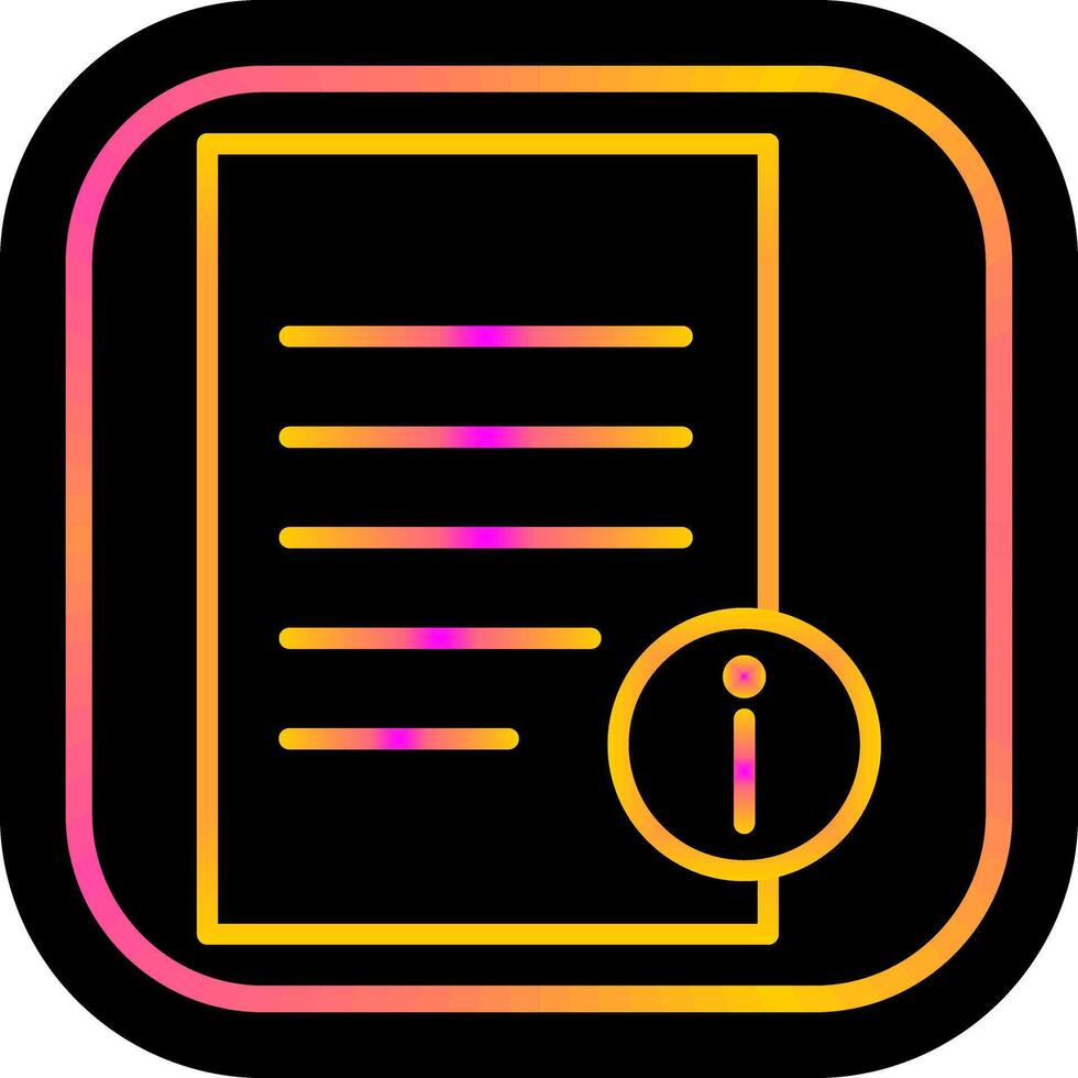 Information Document Vector Icon