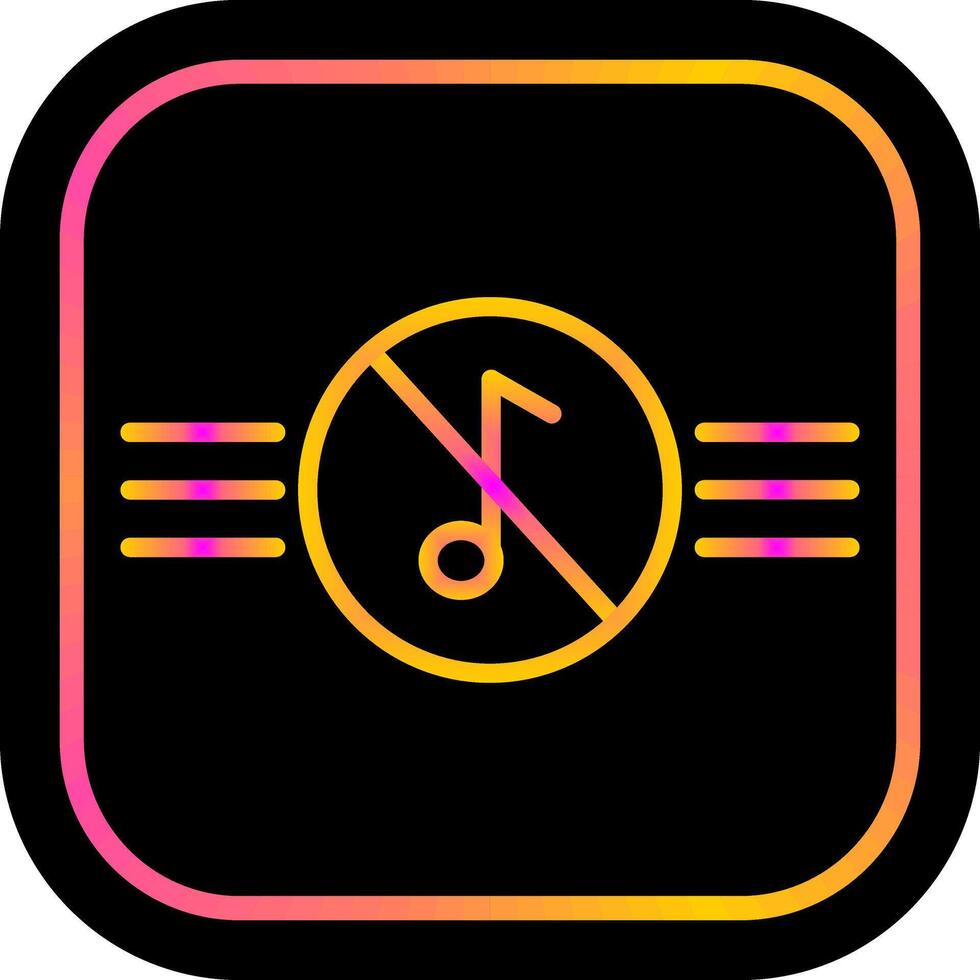 Music Disabled Vector Icon