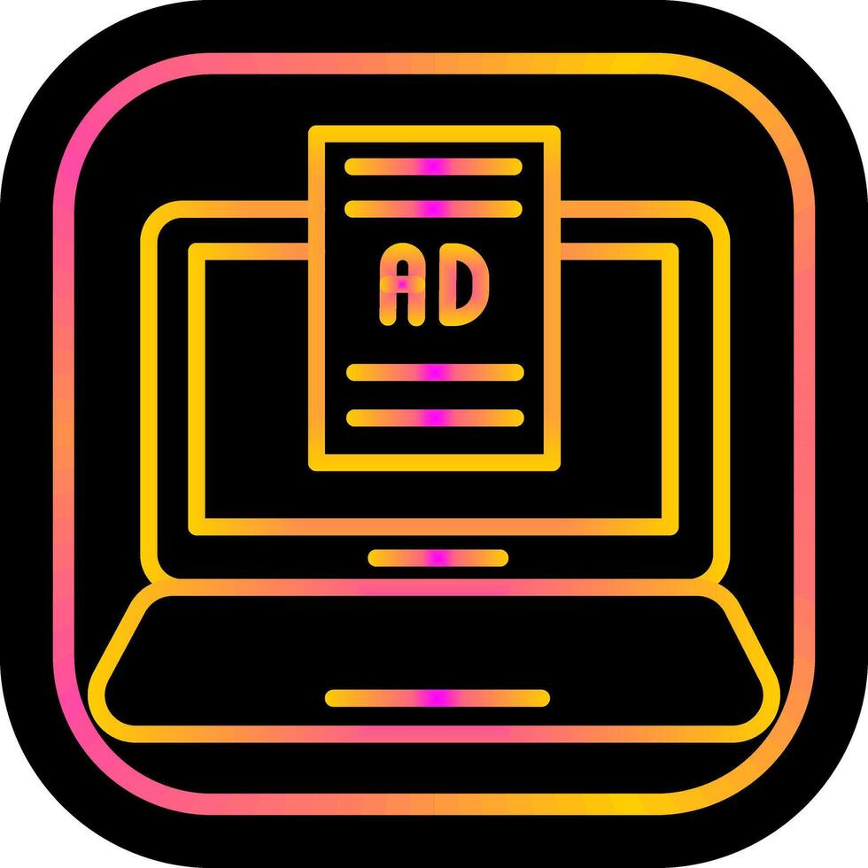 Internet Ads Vector Icon