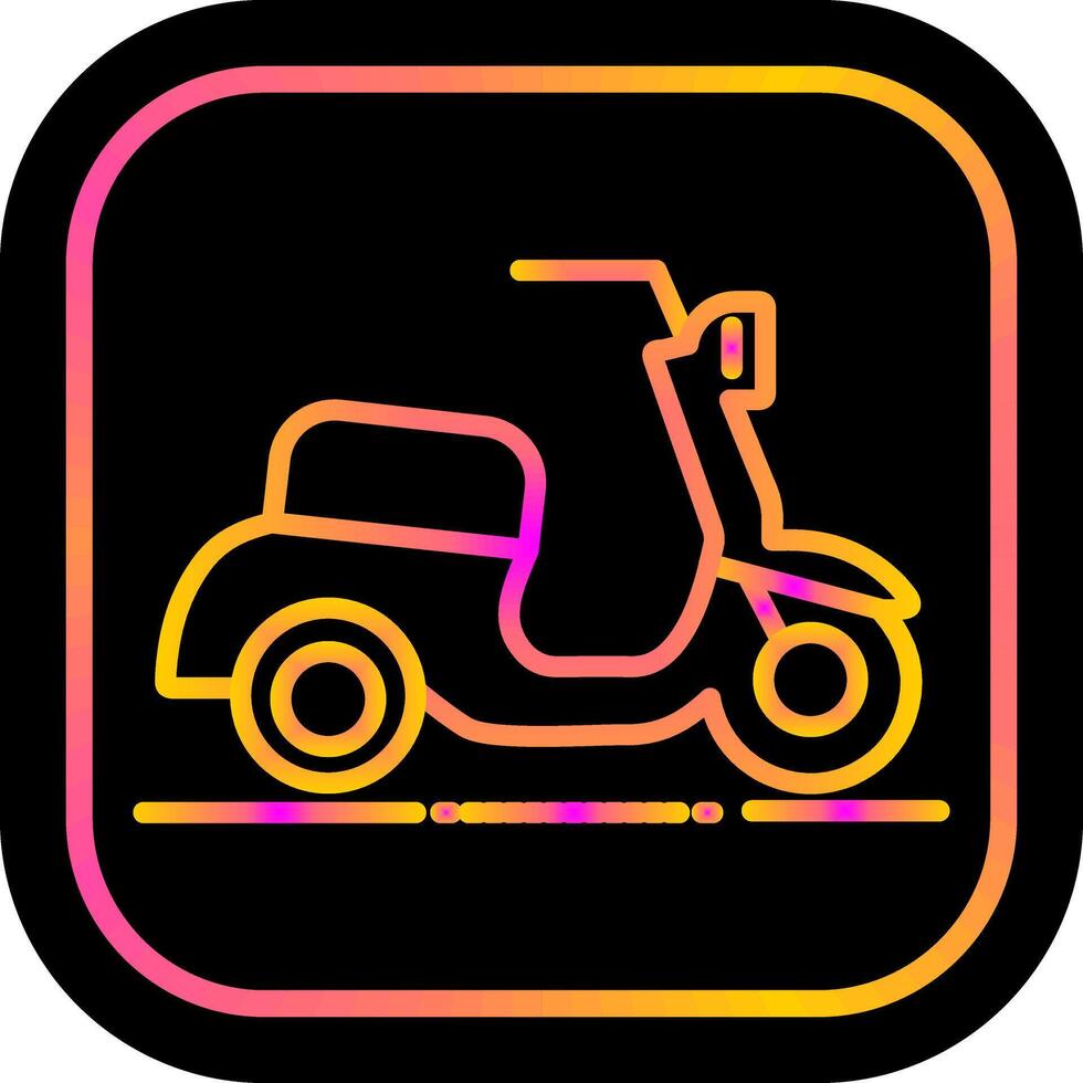 icono de vector de scooter