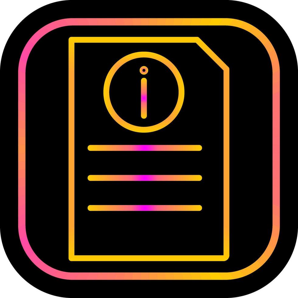 Information Document Vector Icon
