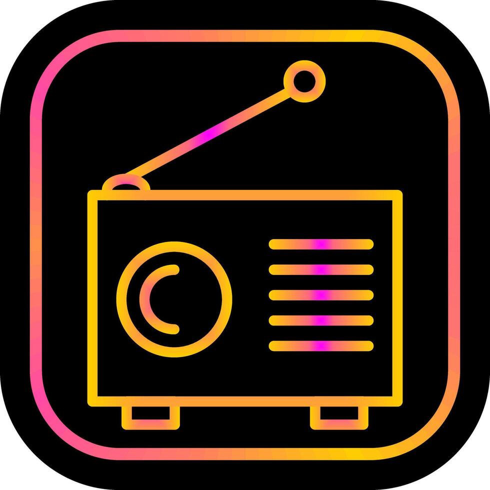 Old Radio Vector Icon