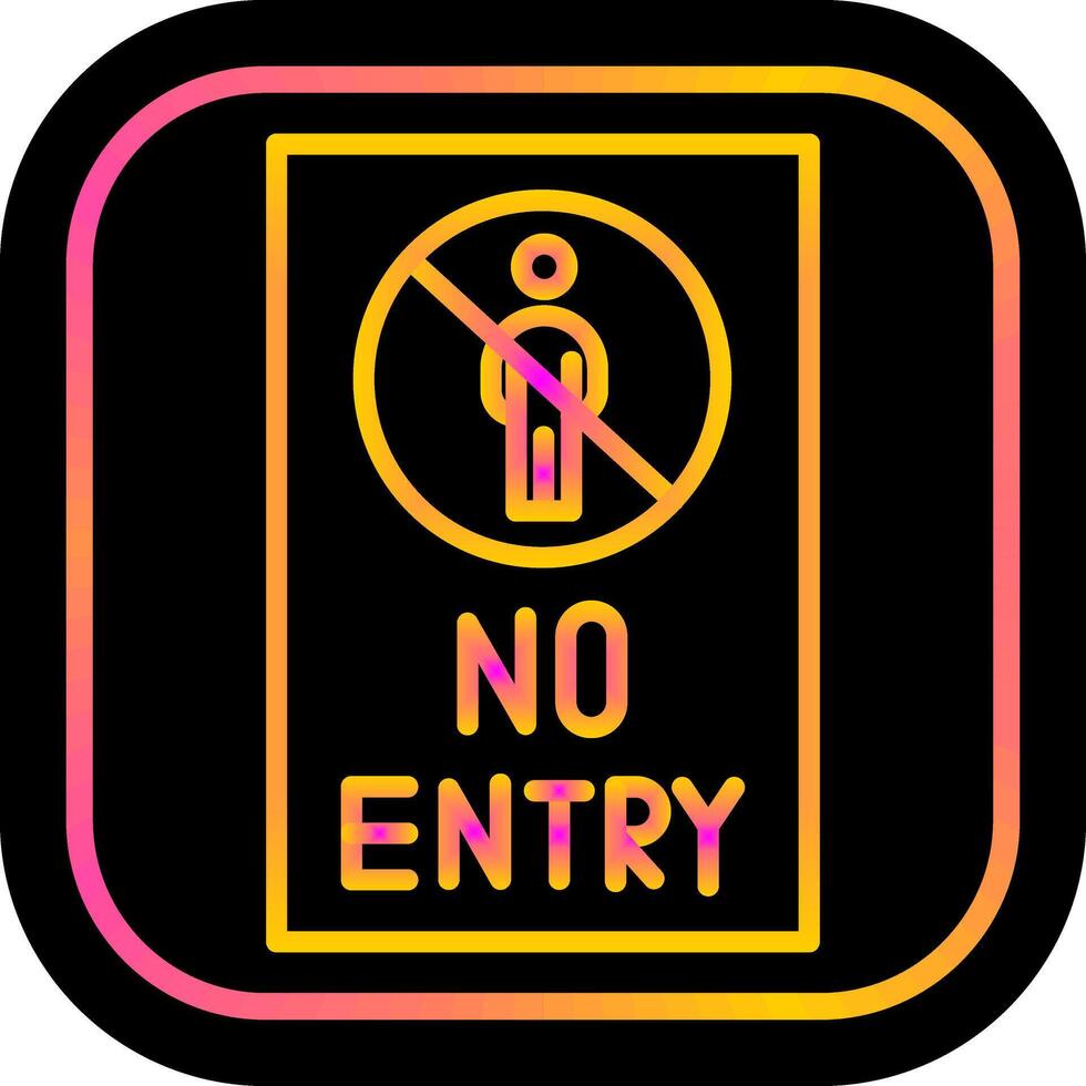 No Entry Sign Vector Icon