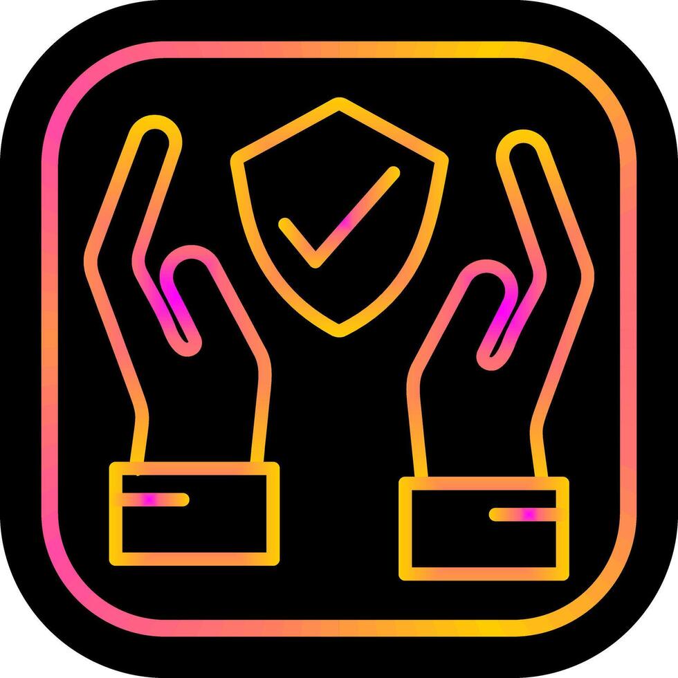 icono de vector de mano