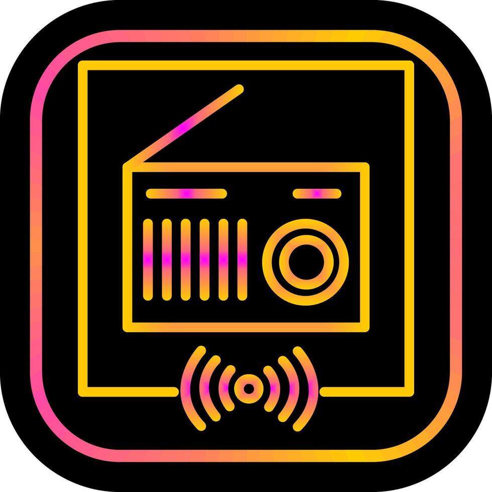 icono de vector de radio