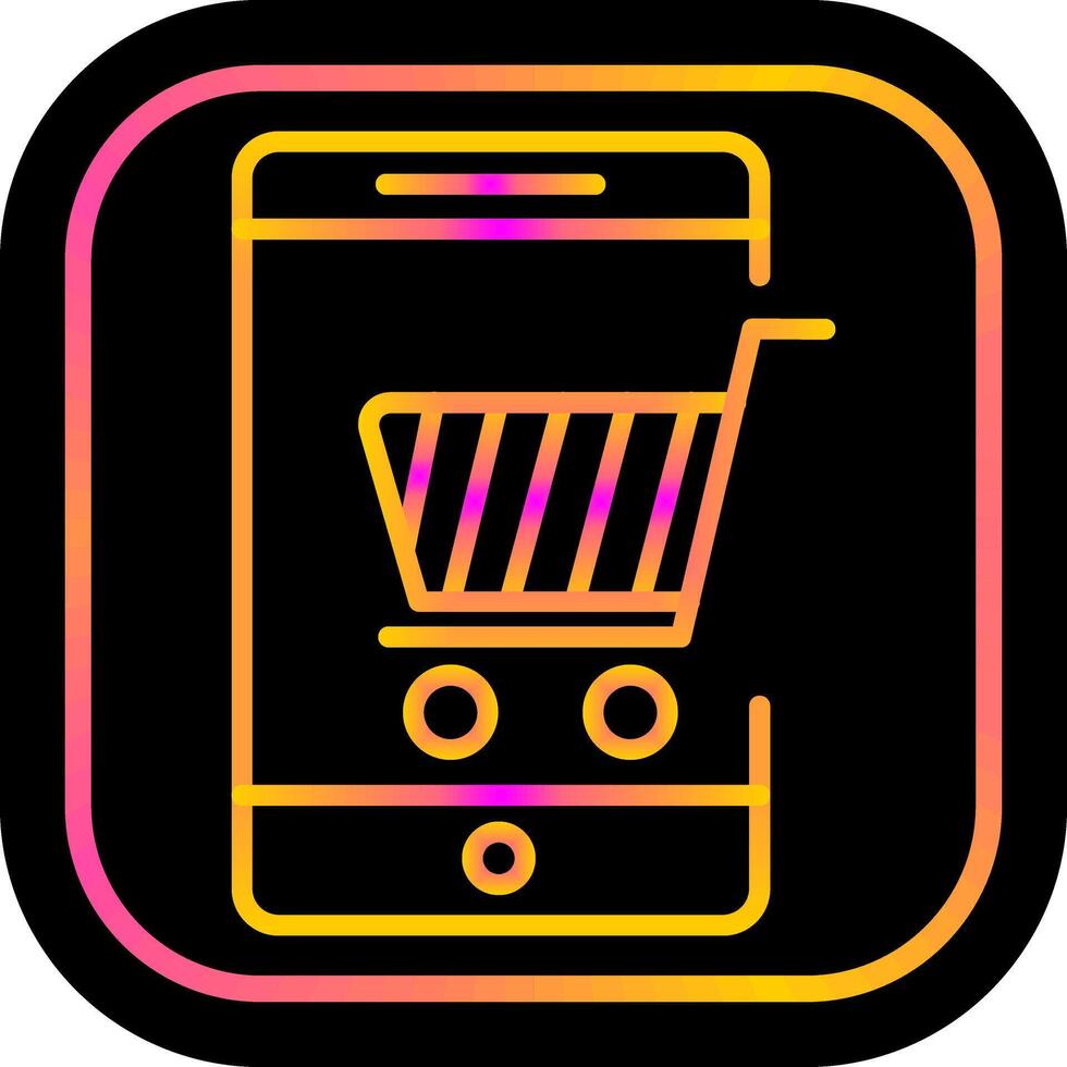 Mobile Shopping Vector Icon