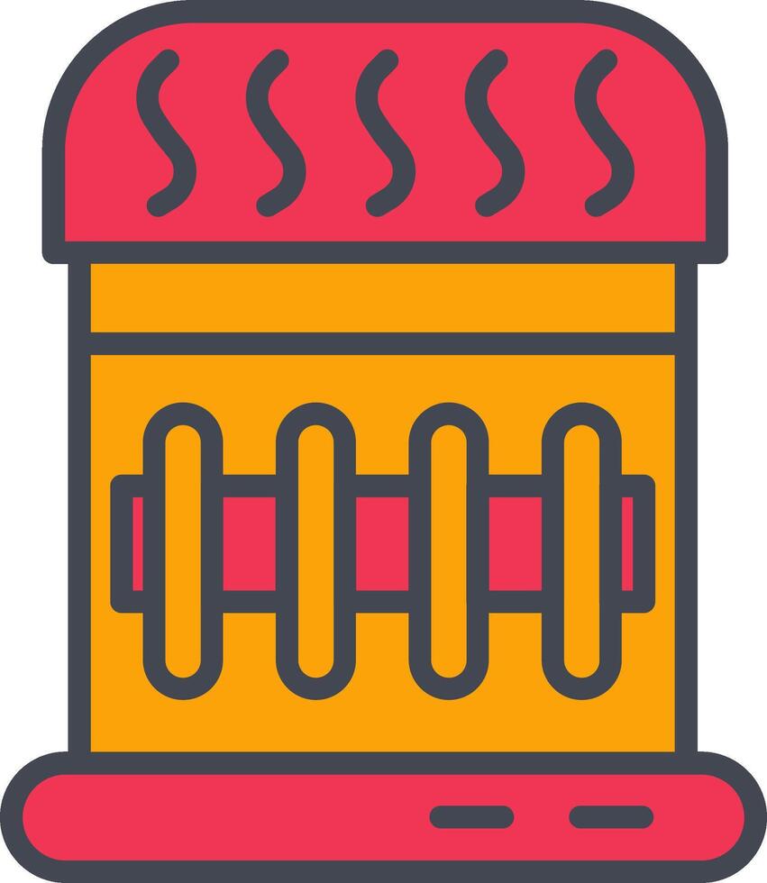 Gas Heater Vector Icon