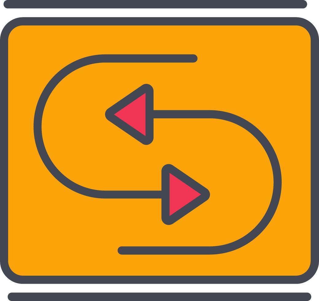 Reverse Arrow Vector Icon