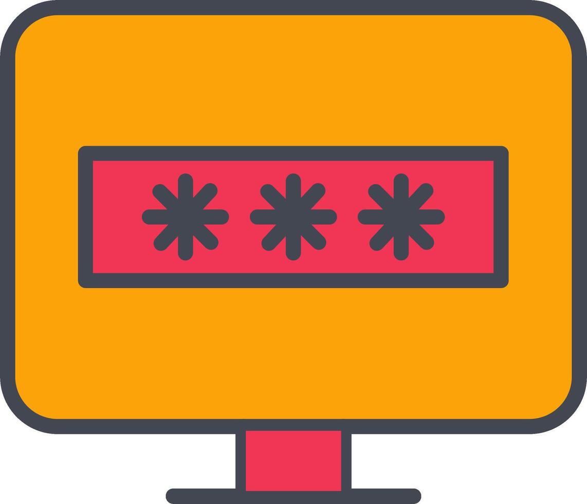 System Password Vector Icon