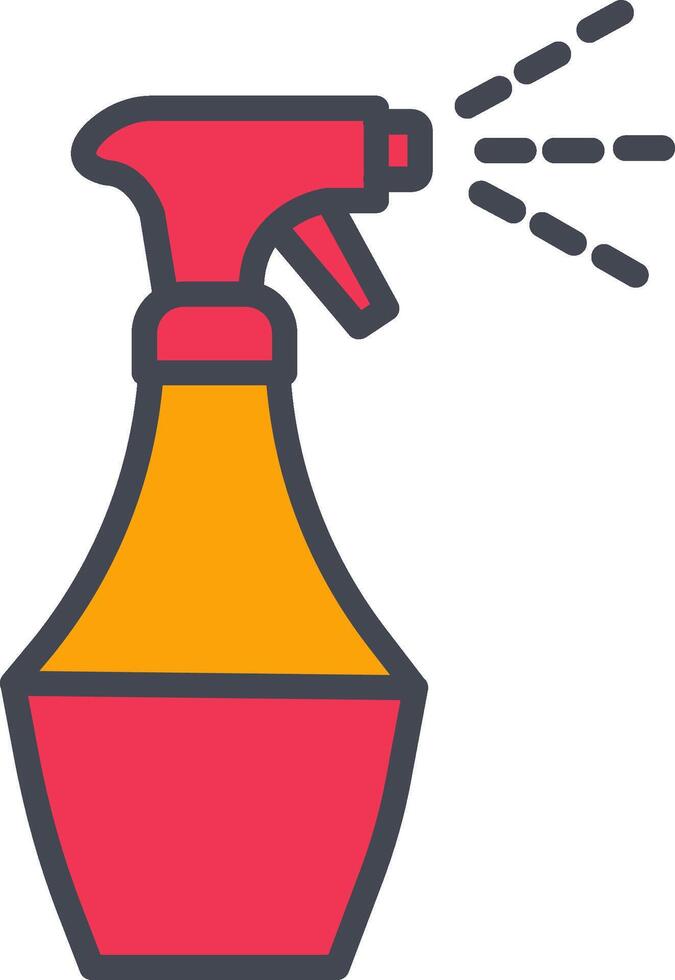 Water Spray Bottle Vector Icon