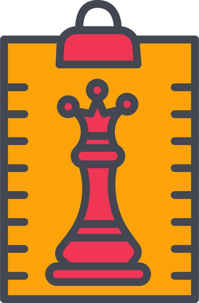 Clipboard Chess Vector Icon