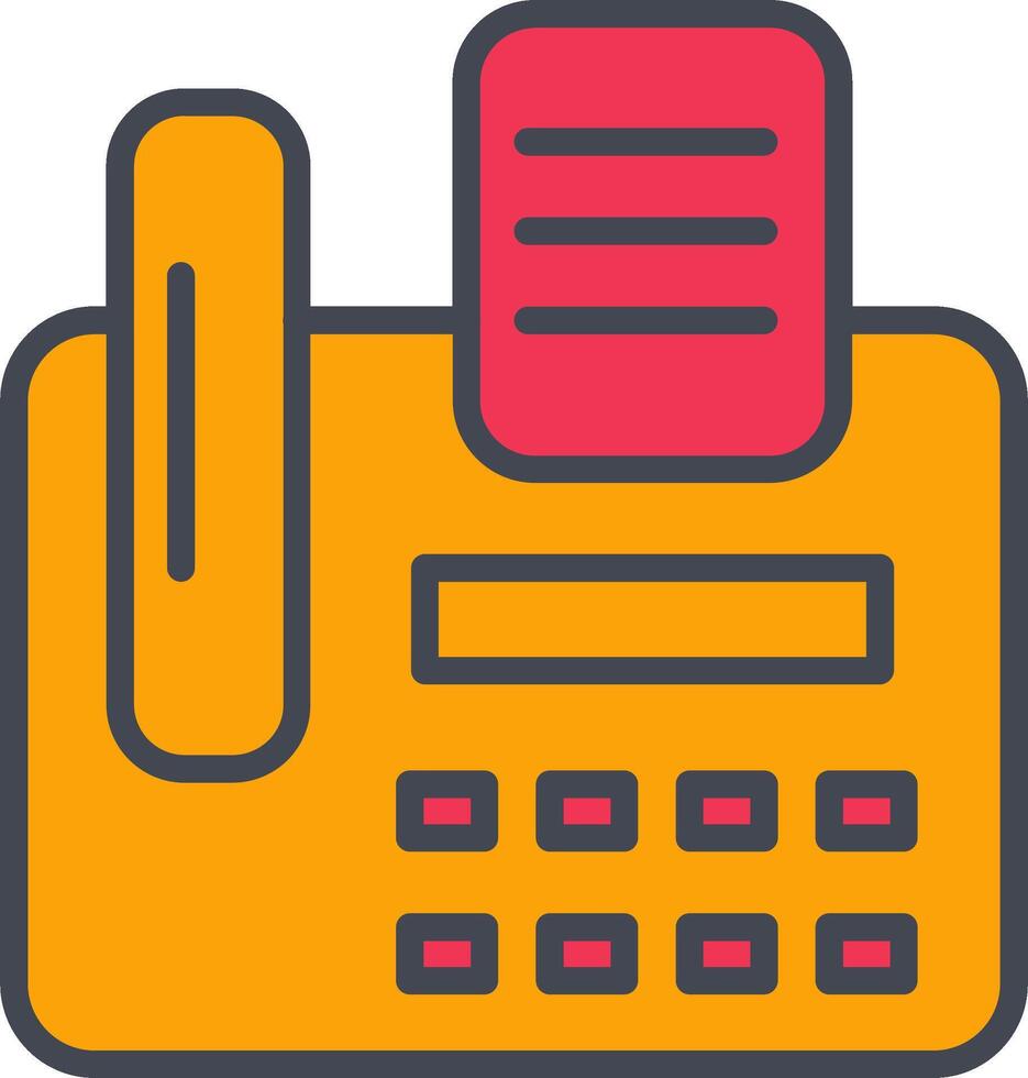 Fax Machine Vector Icon