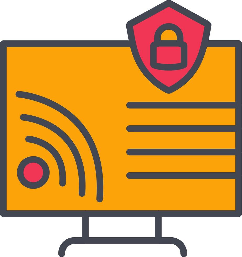 Wifi Security Vector Icon