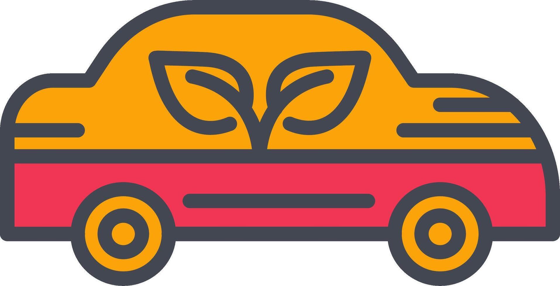 Ecology Car Vector Icon