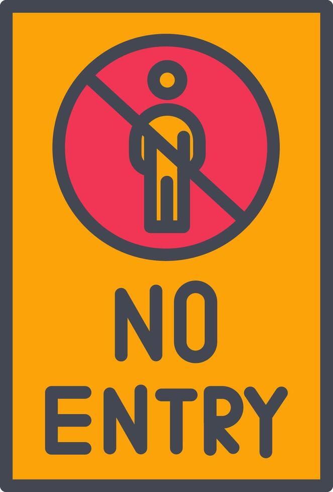 No Entry Sign Vector Icon