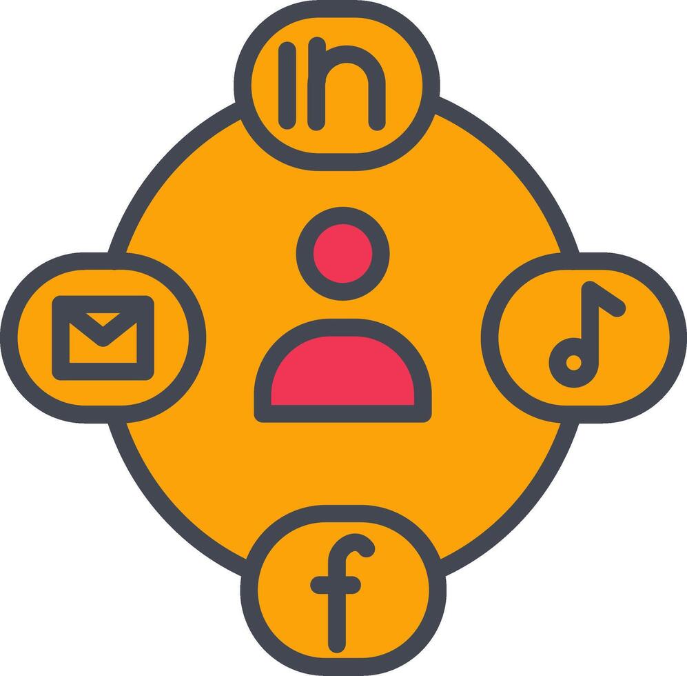 Social Circle Vector Icon