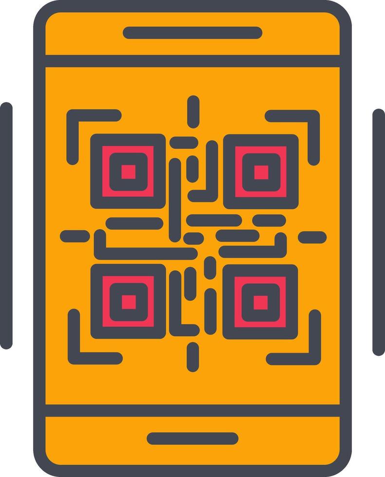 icono de vector de código qr