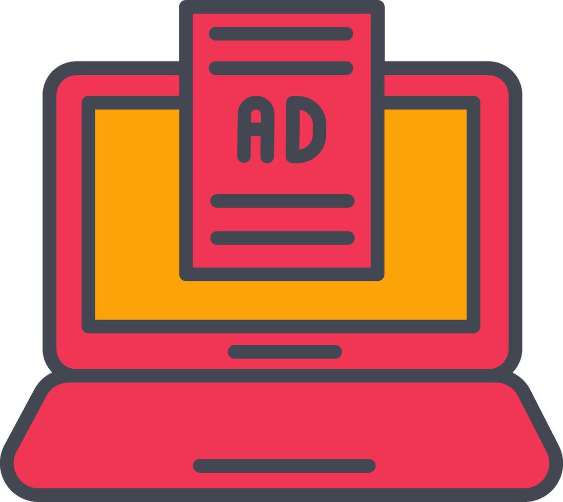 Internet Ads Vector Icon