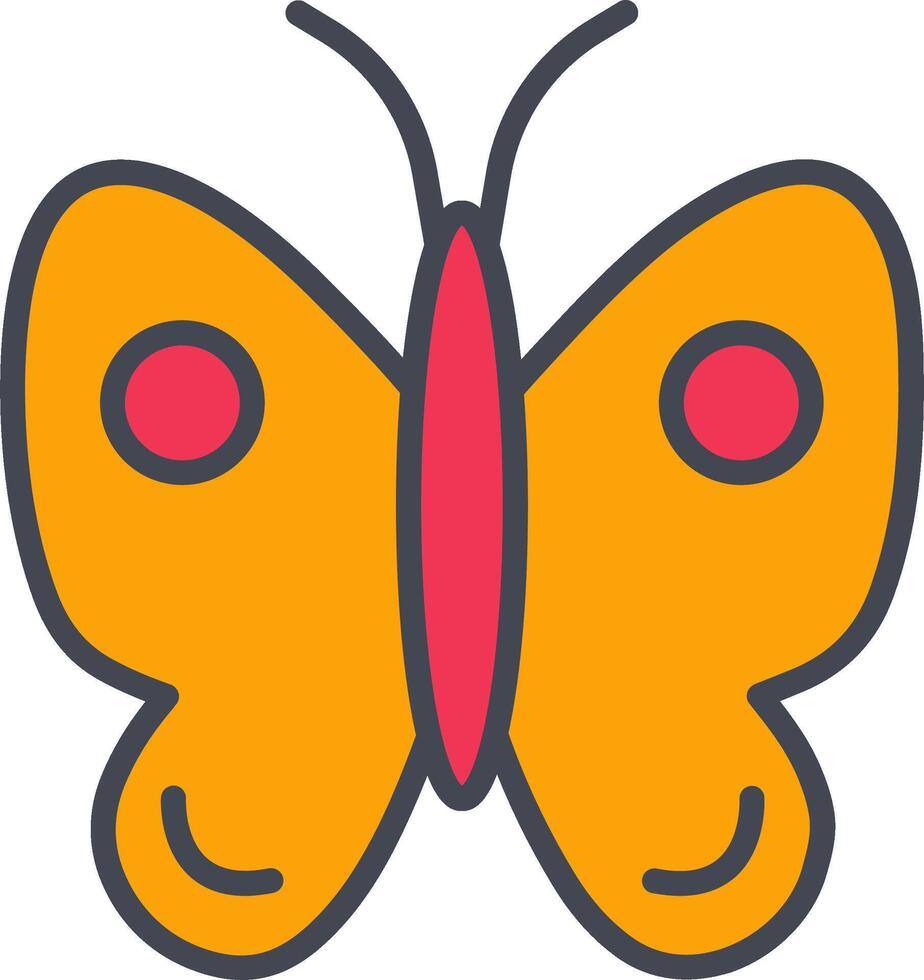 icono de vector de mariposa