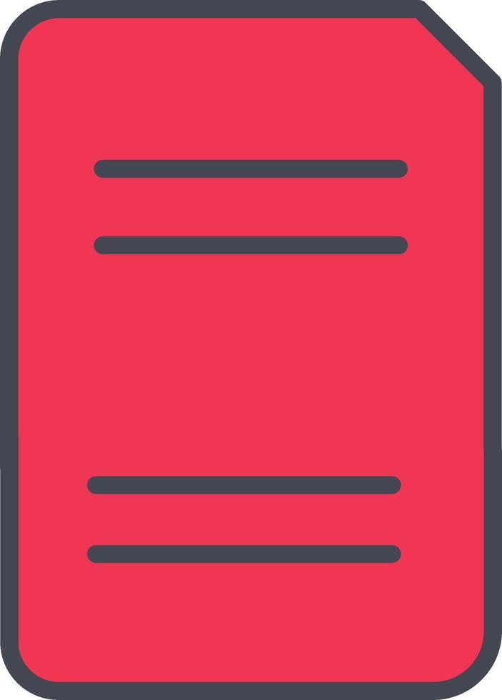 Split Document Vector Icon