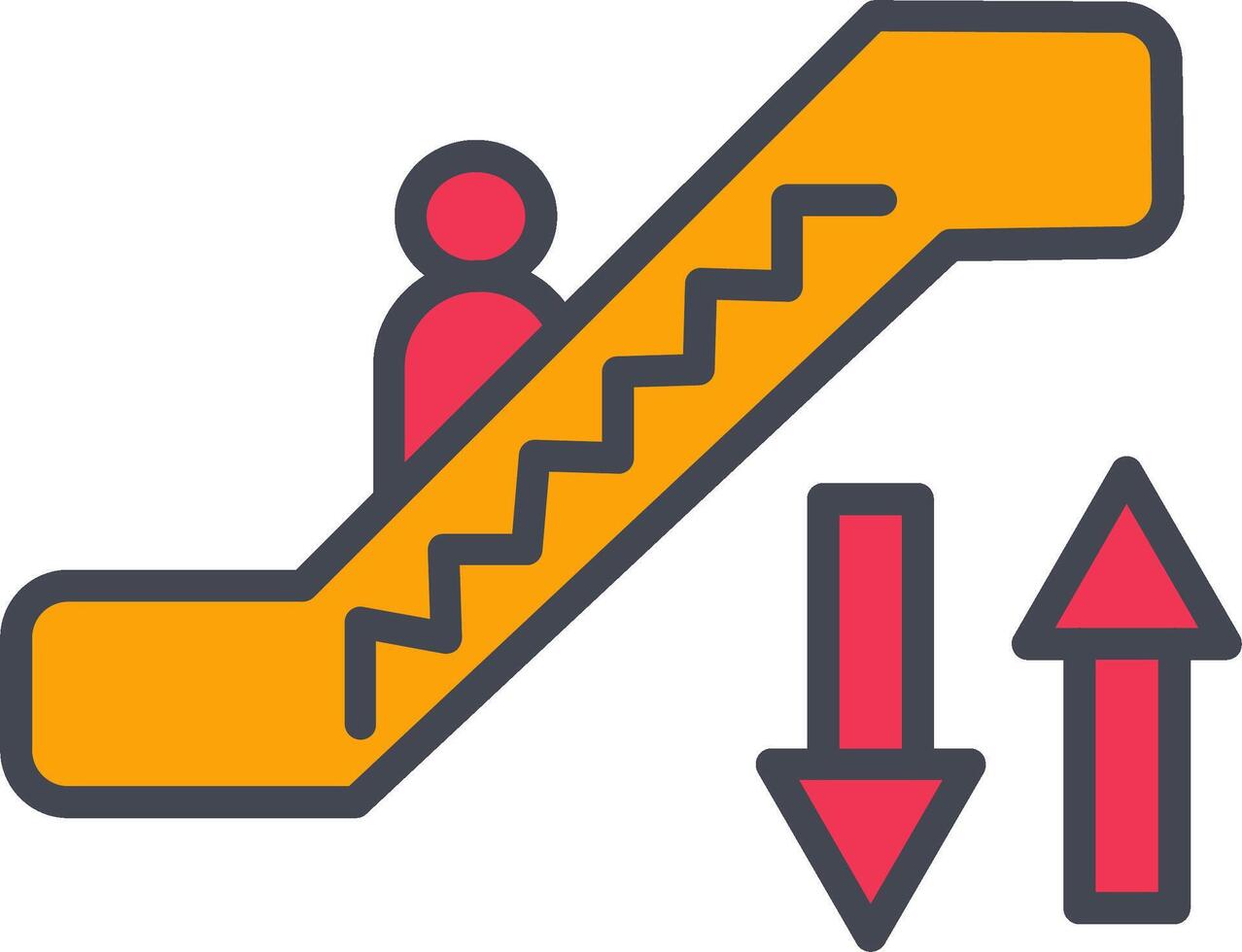 Escalator Vector Icon