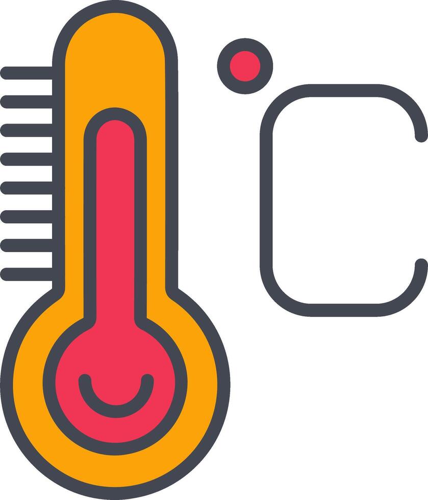 icono de vector de temperatura