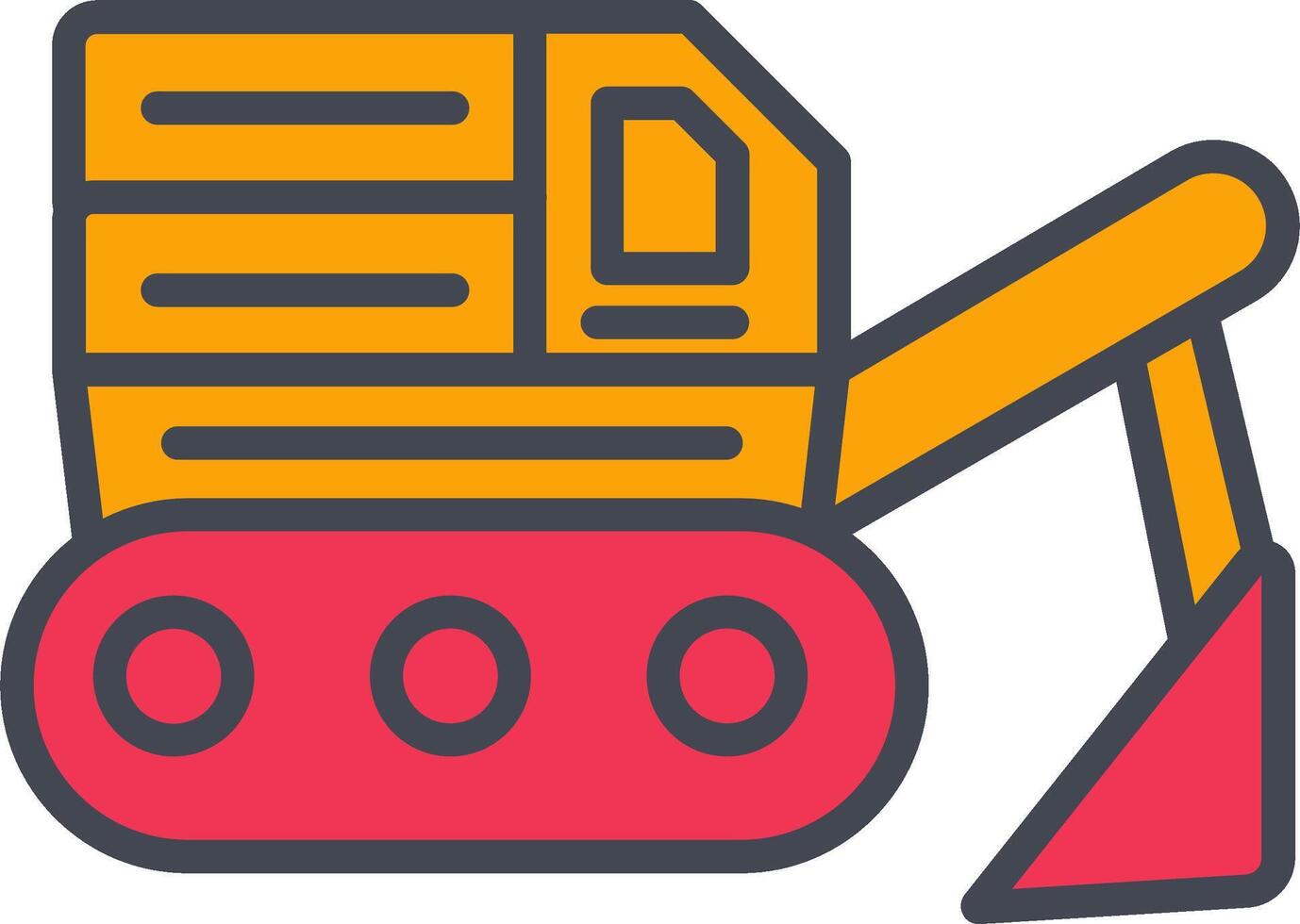 Excavator Vector Icon