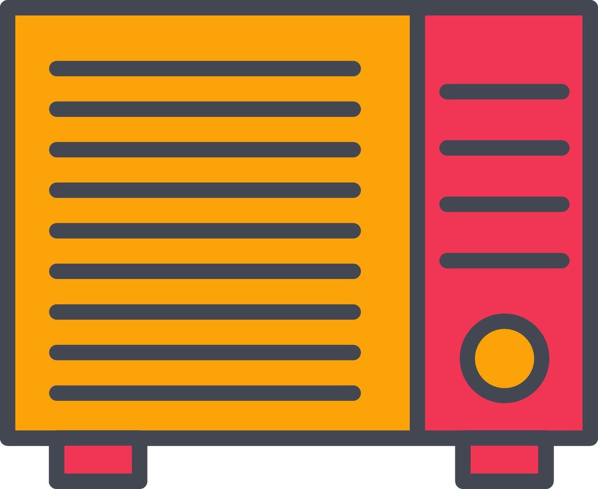 AC Window Unit Vector Icon