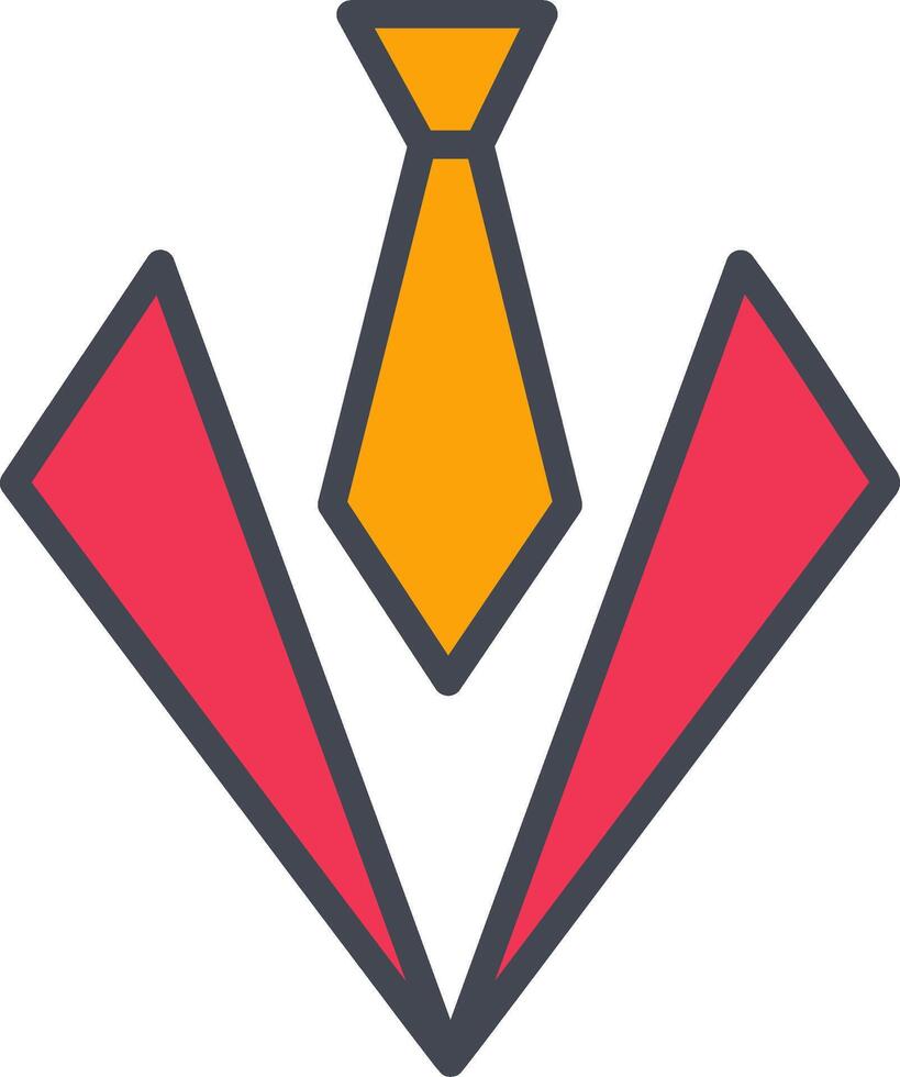 icono de vector de corbata