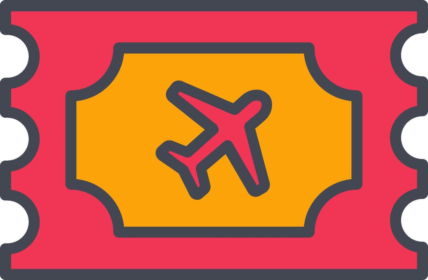 Plane Tickets Vector Icon