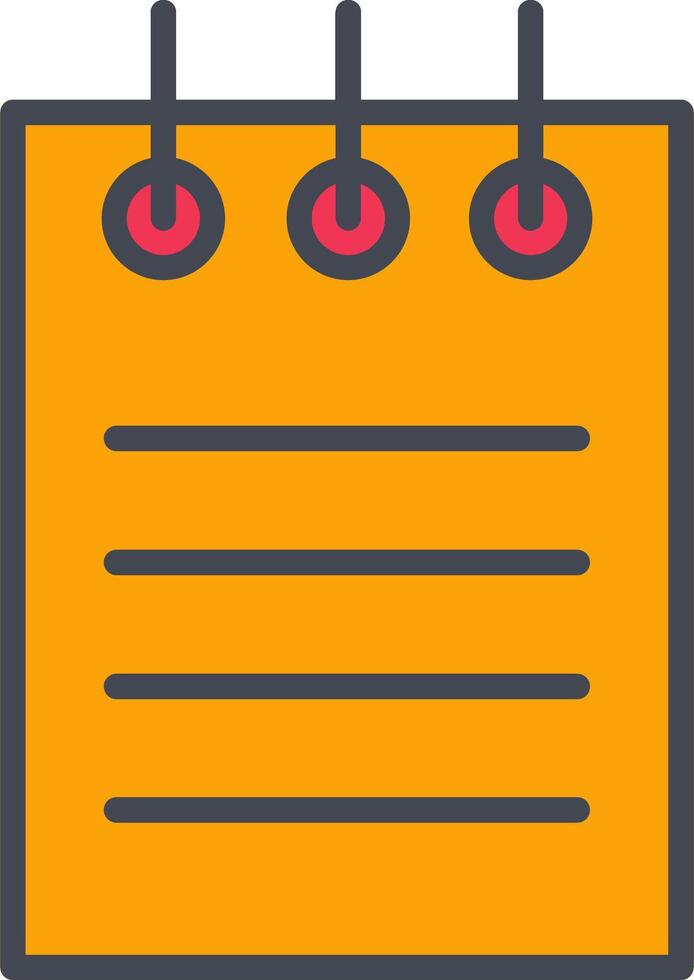 Notepad Vector Icon