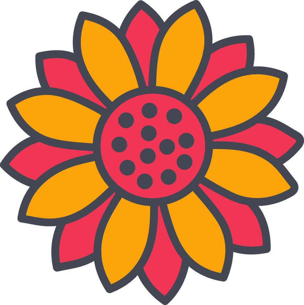 Sunflower Vector Icon