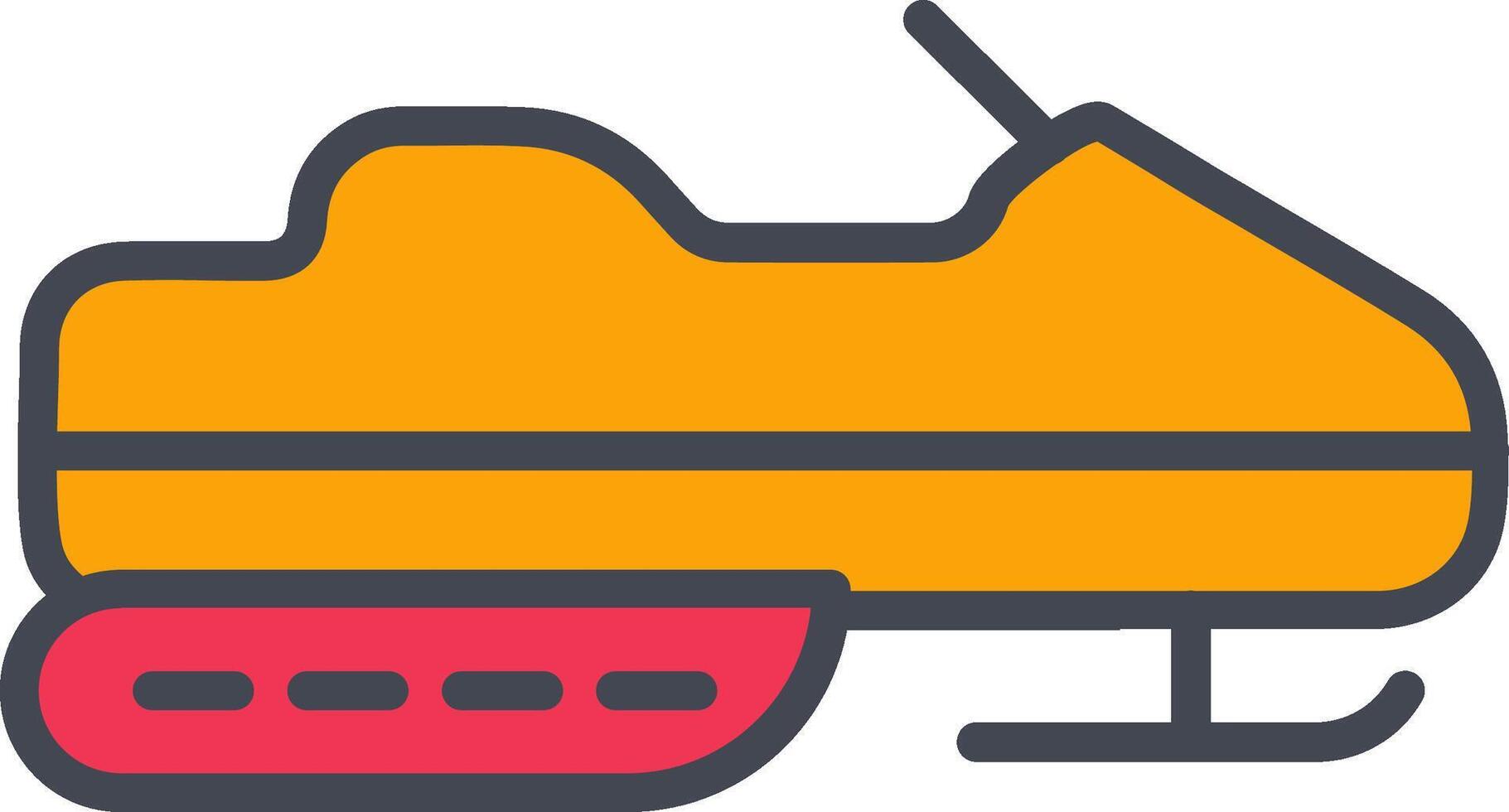 Snowmobile Vector Icon