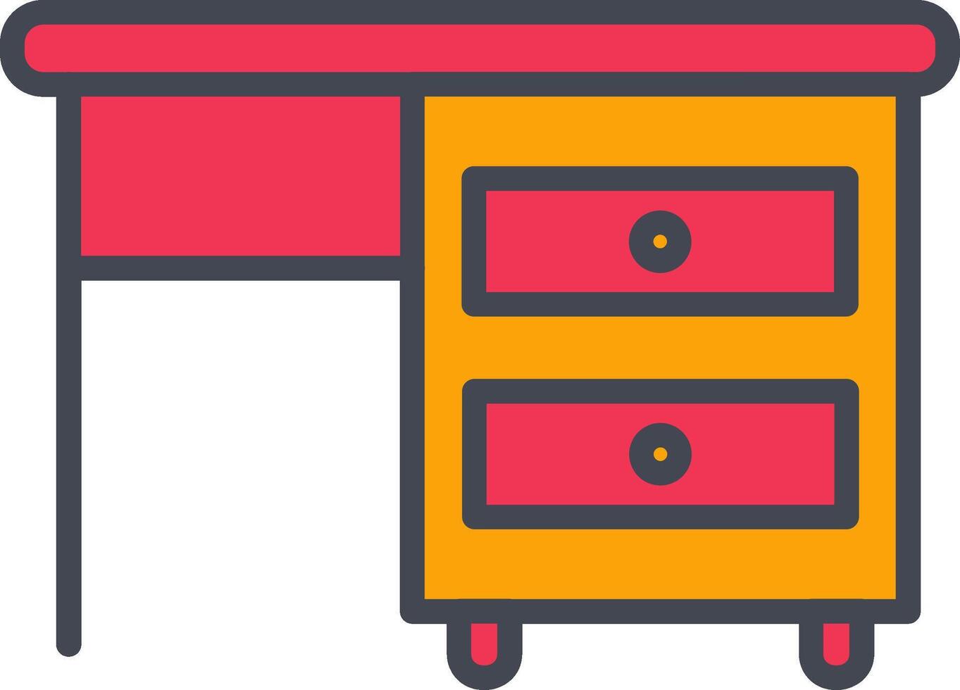 Table with Drawers I Vector Icon