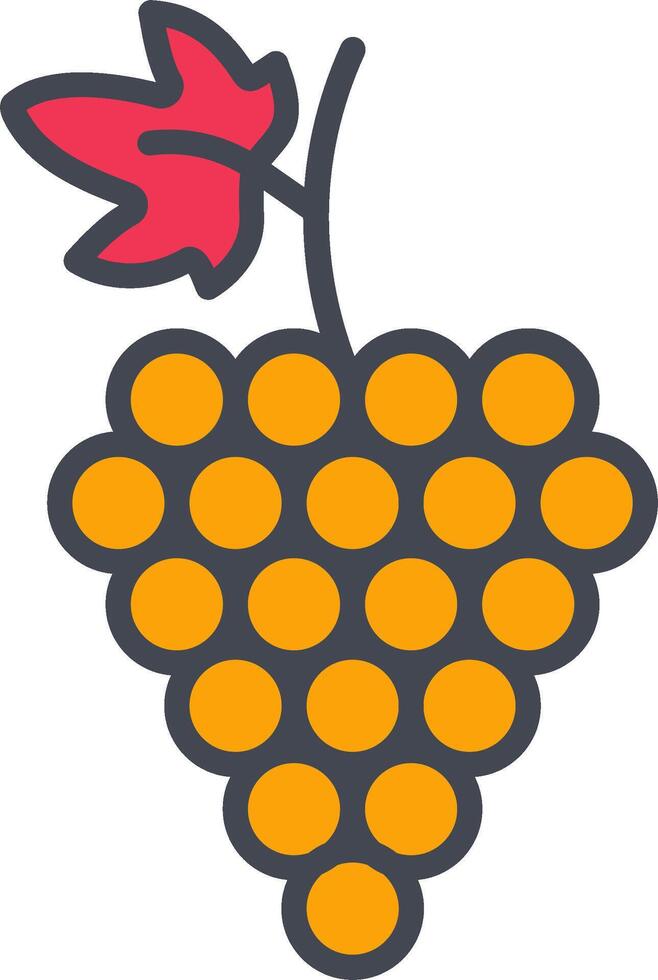 icono de vector de uvas