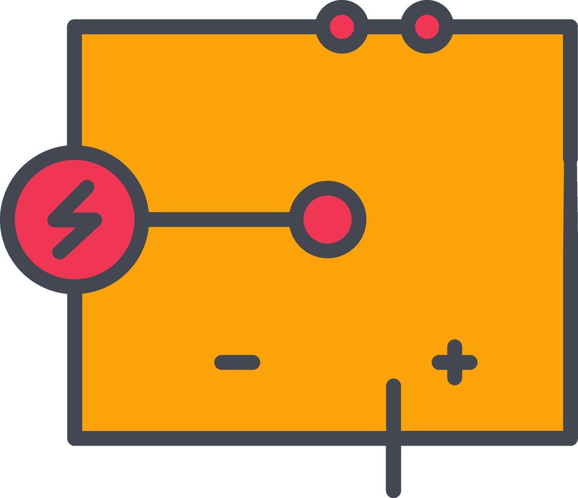 icono de vector de circuito eléctrico