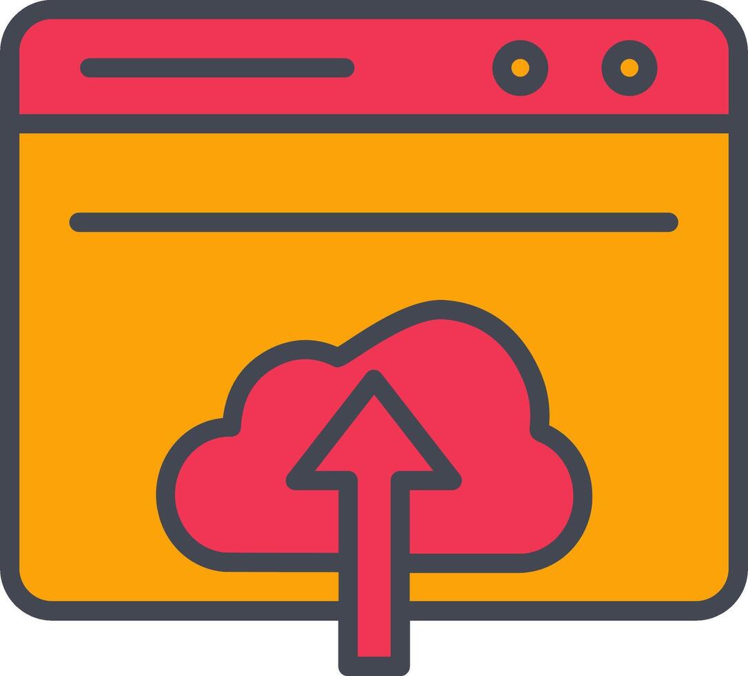 Upload Web Vector Icon