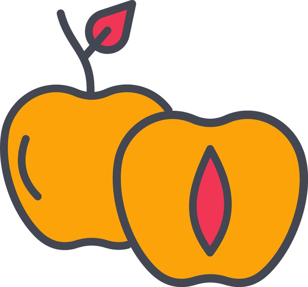 Apricot Vector Icon