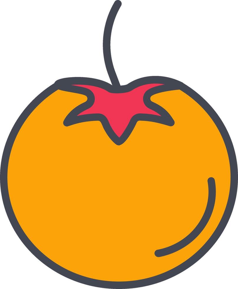 icono de vector de tomate