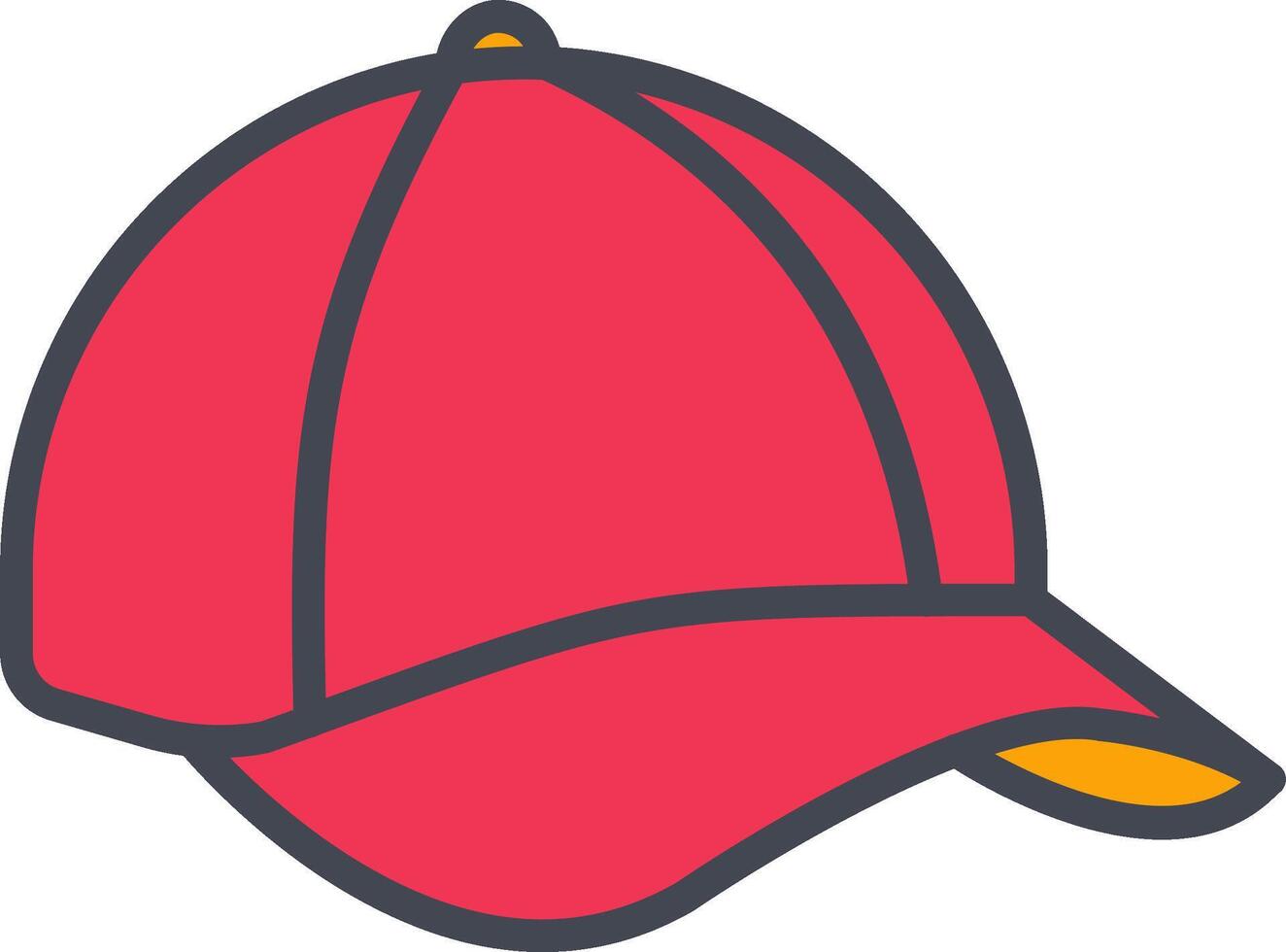 icono de vector de gorra de verano