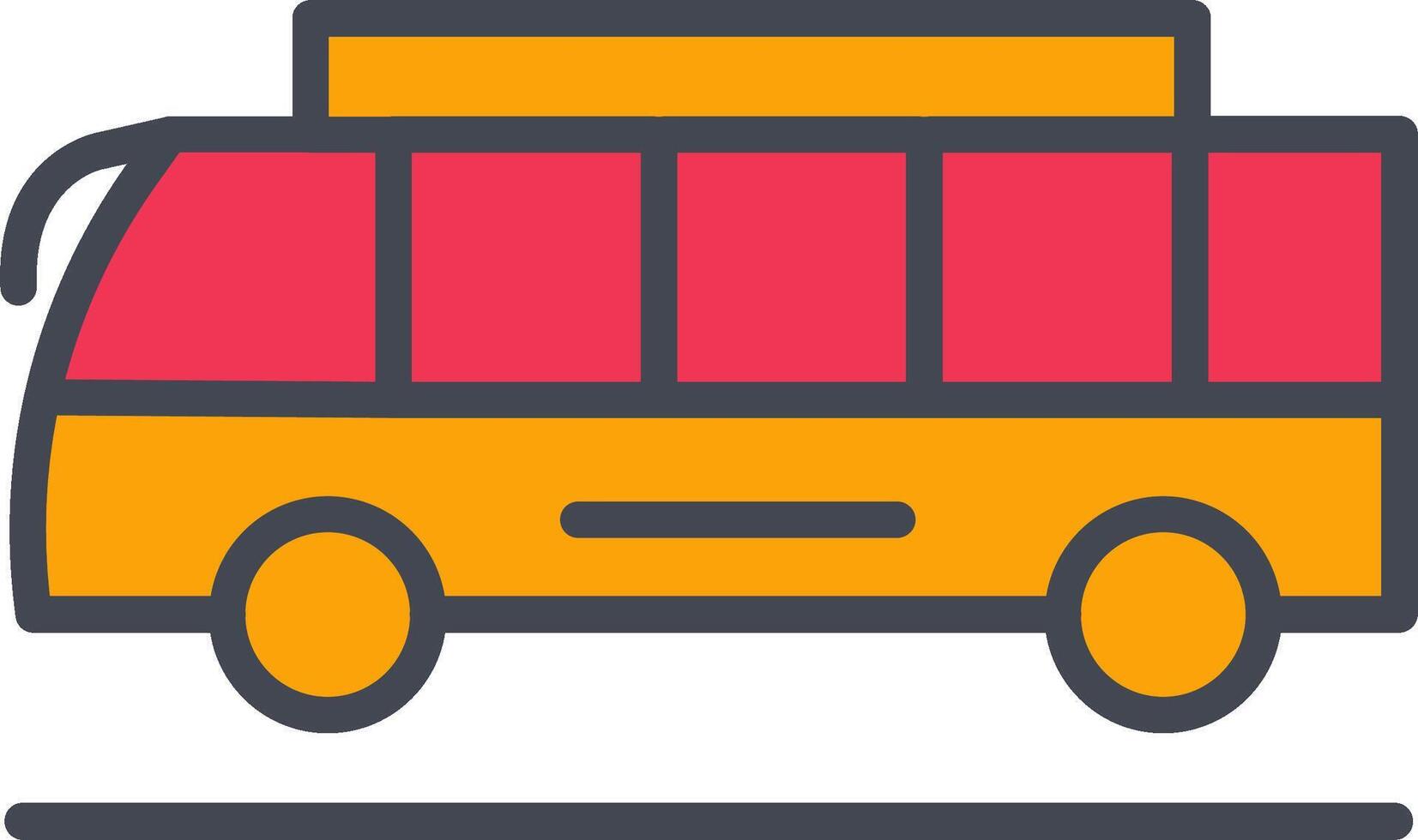 icono de vector de bus